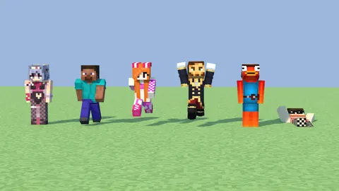 Spelers in actie: lopen, rennen, paniek (Blender)
