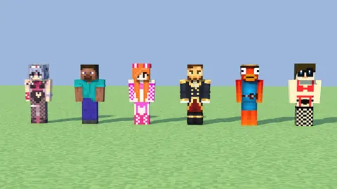De spelers op een rij (Blender)